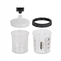 Set PCS Vaso Pintura, 850 ml, Tapa Filtro 125 µm 2