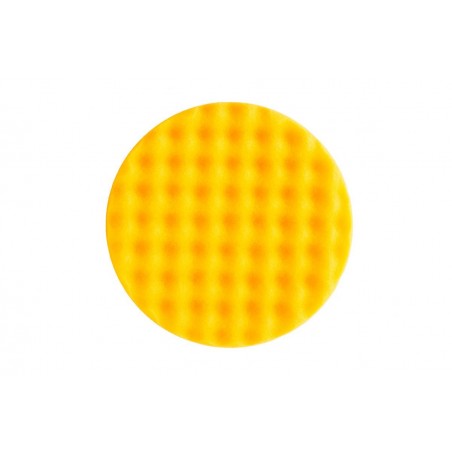 Tampón Espuma Pulido 150mm Amarillo Ondulada