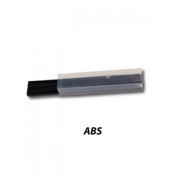 CAJA 50 VARILLAS PLANAS ABS NEGRAS