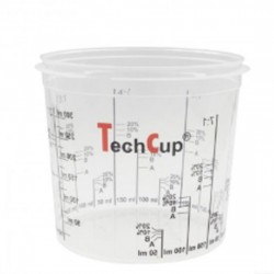 Vaso de mezcla reutilizable y calibrado TechCup 1400 ml. Bossauto