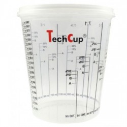 Vaso de mezcla reutilizable y calibrado TechCup 2300 ml. Bossauto