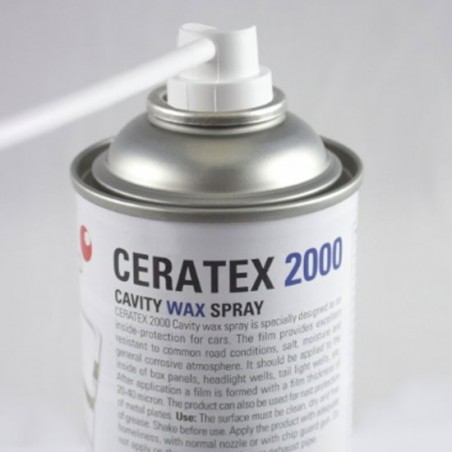 Cera de cavidades spray Bossauto Blanca, 500 ml.