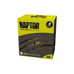 RAPTOR UPOL SUPER RESISTENTE KIT NEGRO 4 LT