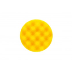 Tampón Espuma Pulido 85mm Amarillo Ondulado